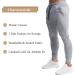 Waterwang Men's Slim Jogger Pants - Tapered Athletic Sweatpants | Light Gray - Size Small - Buy Online on GoSupps.com