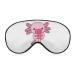 Pink Axolotl with Ice Cream Sleep Mask Cartoon Animal Sleeping Mask for Women Soft Light-Blocking Sleepmask Blindfold with Adjustable Strap Eye Cover Eyeshade Sleep Masks for Women Color
