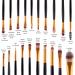 SourceTon Makeup Sponges & 20-Piece Brush Set - Professional Foundation & Eyeshadow Brushes in 4 Colors | International Shipping - Buy Online on GoSupps.com