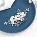 IYOU Princess Silver Flower Crystal & Pearl Hair Combs | Bridal Wedding Headpiece Accessories for Girls & Women - Buy Online on GoSupps.com