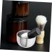 Solustre 3-Pack Silver Metal Shaving Bowl & Soap for Men | Premium Razor Cup Shaving Equipment - 7.2x7.2x5cm - Buy Online on GoSupps.com
