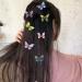 10pcs Glitter Butterfly Hair Clips for Women & Girls - Colorful Hair Accessories - Buy Online on GoSupps.com