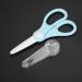 Fdit Portable Ceramic Baby Food Scissors Shears with Cover (Blue) - Buy Online on GoSupps.com
