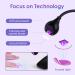 AORAEM 3W LED Nail Lamp - Portable Professional Gel Nail UV Light with Timers for Home DIY - Flash Cure Nail Polish - CC-Touch Black - Buy Online on GoSupps.com