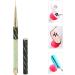 Manicure Liner Pen Nail Rhinestone Picker Dotting Pen Nail Art DIY Decoration Tool for Household Nail Shop (Green stripes (long pull cord)) - Buy Online on GoSupps.com