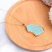 JEVLUH Raw Turquoise Choker Necklace | Boho Coral Stone Statement Jewelry | Irregular Shape Design - Buy Online on GoSupps.com