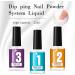 Dip Powder Liquid Set With Base Coat/Top Coat Dipping Powder System Essential Kit For French Nail Art Manicure Polish Set  - Buy Online on GoSupps.com