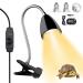 Eilinco Upgrade Tortoise Heat Lamp UV Basking Lamp for Reptiles with Timer UVA+UVB Light Reptile Kit 25W+50W Heat Lamp for Turtle/Reptiles/Lizards/Aquarium/Chameleon/Snakes