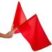 Tandem Sport Red Linesman Solid Flag Set - 2 Pack with Wooden Handles - Buy Online on GoSupps.com