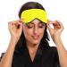 Adjustable Light Blocking Eye Mask for Men and Women - Ideal for Travel, Yoga, Meditation, and Deep Sleep - Breathable and Comfortable - Pure Yellow - Buy Online on GoSupps.com