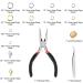 Paxcoo 1200Pcs Jump Rings & Lobster Clasps Kit with Pliers - Silver and Gold Jewelry Findings Set - Buy Online on GoSupps.com
