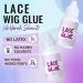 Wig Glue Invisible Lace Adhesive Glue Hair Replacement Bonding Glue For Wigs Toupee Systems Lace Hairpiece Hair Closure Strong Hold Waterproof Transparent Formulated For Oily Skin 1.3 Oz - Buy Online on GoSupps.com