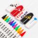 12 Pcs Nail Art 3D Painted Pen Set - DIY Nail Point Graffiti Dotting Pen for Gel Polish - 12 Color Flower Hook Line Design - Buy Online on GoSupps.com