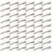 Alligator Hair Clips for Bows 180 Pcs Metal Hair Clips for Hair Styling 1.8 Inch Alligator Clips for Bows Making Single Prong Silver Section Clips for Women Girls 1.8 Inch (Pack of 180)