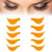 Wekuw 10 pieces silicone pads eyelash lifting eyelash lash lift pads silicon pad lift rods eyelash lift tool eyelash pads suitable for styling curved eyelashes (orange)