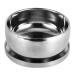 Men's Wet Shaving Soap Mug Bowl - Silver Metal Face Cleaning Tool with Lid for Ultimate Grooming Experience - Buy Online on GoSupps.com