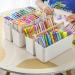 Vidifor Large Plastic Portable Caddy with Adjustable Dividers - Storage Organizer for Art Supplies, Crafts, Colored Pencils, Makeup Desk - Buy Online on GoSupps.com