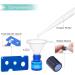Benecreat 30 Pack 1ml Blue Glass Rollers & Drippers - Essential Oil Accessories with Stainless Steel Balls Funnel & Stickers - Perfect for DIY Projects - Buy Online on GoSupps.com