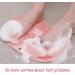 Shower Foot & Back Scrub | Non-Slip Suction Cup Massage Pad & Brush - Peel Dead Skin Clean Bathroom - Orange - Buy Online on GoSupps.com