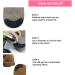 20pcs Rubber Heel Plates Shoe Repair Pads with Nails - Black - Buy Online on GoSupps.com