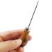 ROYHOO 10PCS Wooden Handle Scratch Awl for Leather Punch Hole - DIY Handmade Pin Punching Tool - Buy Online on GoSupps.com