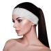 APPEARUS 100 Ct. Disposable Spa Facial Headbands with Convenient Closure Off-white
