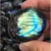 Natural Labradorite Crystal Quartz Palm Gemstones Blue Yellow Flash for Jewelry Making Home Office Decor 1 Pcs Stone Collection - Buy Online on GoSupps.com