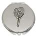 Tennis Racket Compact Mirror Handbag Gift With Free Engraving 370