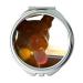 YENDOSTEEN Mirror makeup mirror Animal Dog Mammal Pet Domestic Cute Tongue Face pocket mirror portable mirror