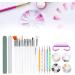 Nail Art Brushes Set Nail Art Painting Brush Dotting Pen Nail File Rhinestones Dust Brush Manicure Tool Set Nail Art with Nail Liner Brush Nail Dotting Pens - Buy Online on GoSupps.com
