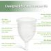Haakaa Sensicup Menstrual Cup | Medical Grade Silicone | Eco-Friendly Alternative to Tampons & Pads | 20ml - 1pc - Buy Online on GoSupps.com