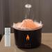 300ml Essential Oil Diffuser Volcano Flame Aromatherapy Diffusers Fragrant Humidifier Vaporizer with Remote Control Night Lights Timer Auto Off for Bedroom Home Office (Dark Wood Grain)