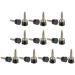 HARFINGTON 10 Pairs TPU High Heel Tips Shoes Replacement Tap Caps for Women High Heel Shoes 2.4mm Fine Core Pin 7mm Round Shape Heel Repair Caps Black