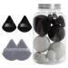 Qiwieod Makeup Sponge Set 14 Pieces Multicolour Makeup Sponge Set Beauty Sponges Blender Powder Puff Beauty Sponge For Liquid Foundation Powder Sun Protection black