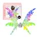 Wings for Girls Electrical Lighted Fairy Butterfly Wings Halloween Costume Prop for Theatrical Performance Dress Up Masquerade Parade Littryee English Color Box Rechargeable Version