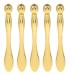 Ipetboom 5pi ces Applicateur de Cr me Contour des Yeux M tal Lot de Spatules pour Soin Visage Massage Portable pour Femmes