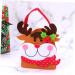 Ciieeo Christmas Bags Christmas Decorations Holiday Present Bag Christmas Candy Pouch 3D Candy Bag - Buy Online on GoSupps.com
