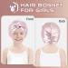 Arqumi Kids Double-Layer Satin Hair Bonnet - Adjustable Pink Sleep Cap for Girls - Buy Online on GoSupps.com