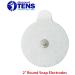 Premium TENS Electrodes - 2 Round Replacement Pads for TENS Units | Snap TENS Unit Electrodes (5 Pair - 10 Electrodes) | Best Price - Buy Online on GoSupps.com