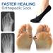 Folenzu Bunion Relief Socks - 5pcs Set for Orthoes & Projoint Antibunions - Grey Compression Toe Socks - Buy Online on GoSupps.com