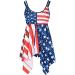 Women's American Flag Tie Dye Tankini Swimdress with Boy Shorts - Blue (Size Small) - Buy Online on GoSupps.com