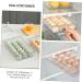 jojofuny 2pcs Out Holder Fridge Bin Eggs Hanging Container Refrigerator Drawer Egg Storage Tray re-usable Whitex2pcs 30.5X20X8.5cmx2pcs - Buy Online on GoSupps.com