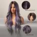 Esmee Ombre Purple to Gray Wigs for Women | Heat-Resistant Synthetic Long Wavy Hair for Daily Wear Parties & Cosplay - Buy Online on GoSupps.com