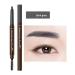 Double-ended Automatic Eyebrow Tinting Pencil with Brush Dark Gray ROMANTIC BEAR