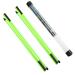 Rhino Valley Golf Alignment Sticks - 2 Pack Collapsible Golf Practice Rods for Aiming, Putting, Full Swing Trainer, Posture Corrector with Clear Tube Case, Portable Golf Training Equipment Green