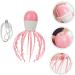 Magiclulu Head Massager - Therapeutic Scalp & Shampoo Brush Octopus Design Pink ABS Perfect for Relaxation & Massage - Buy Online on GoSupps.com