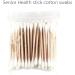 High-Quality Wooden Cotton Swabs - 80 Pack Double Headed for Makeup Ear Cleaning & More - Buy Online on GoSupps.com
