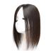 Real Hair Crown Topper for Thinning Hair - Silk Base Clip-In Dark Brown 9.1x15.2 cm for Female Bald Head - Buy Online on GoSupps.com