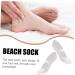 minkissy 1 Pair Silicone Boat Sock Silicone Moisturizing Socks Spa Socks Heel Sleeves Dance Socks Tendon Socks Spa Gel Socks Beach Sock Plantar Floor Socks Men and Women White Compression - Buy Online on GoSupps.com