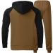 Hanxiulin Men's Training Suit - Adjustable Polyester Jogging Set for Fitness | Sports Clothing in Khaki - Buy Online on GoSupps.com